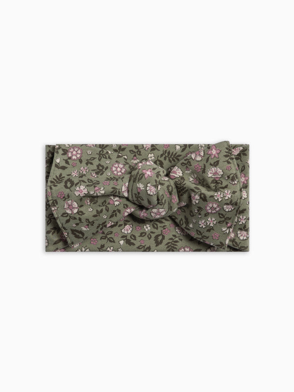 Hattie Bow Wrap - Kelsey Floral Baby : Accessories : Bows : Headbands KENDI by Colored Organics Hattie Bow Wrap | Colored Organics®