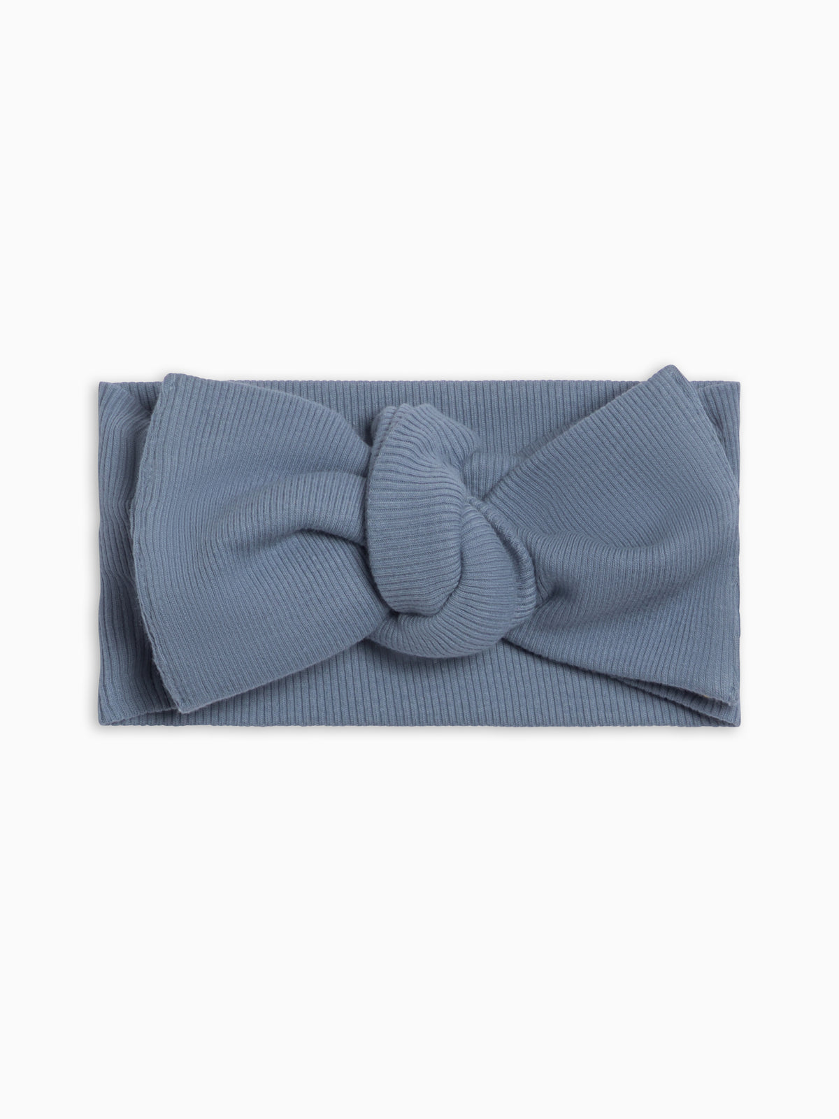Ribbed Bow Wrap - Sea Baby : Accessories : Bows : Headbands KENDI by Colored Organics Ribbed Bow Wrap - Sea for Baby | Colored Organics®