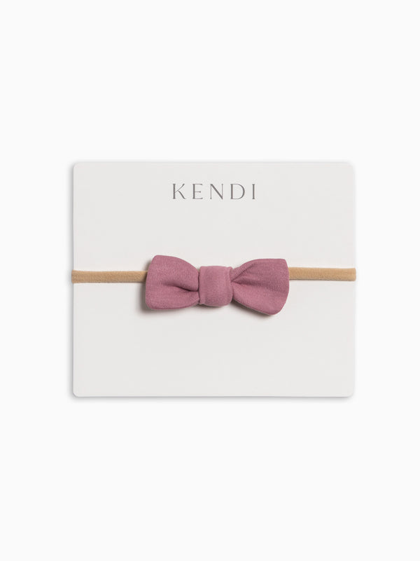 Cotton Dainty Bow - Woodford KENDI by Colored Organics Cotton Dainty Bow - Woodford (Organic) | Colored Organics®