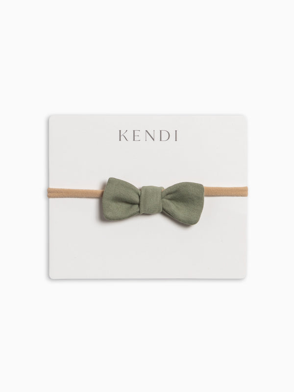 Cotton Dainty Bow - Woodford KENDI by Colored Organics Cotton Dainty Bow - Woodford (Organic) | Colored Organics®