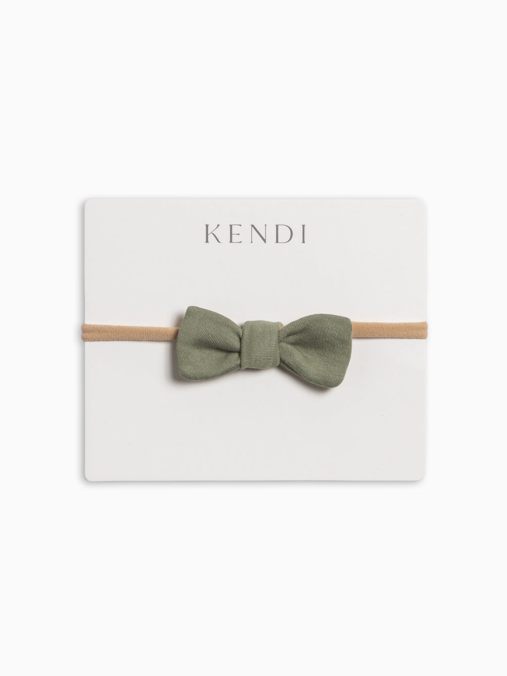 Cotton Dainty Bow - Fern Baby : Accessories : Bows : Headbands KENDI by Colored Organics Baby Cotton Dainty Bow | Colored Organics®