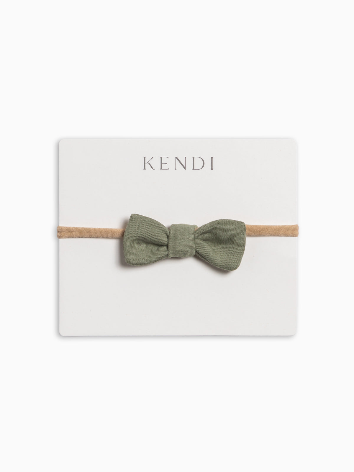 Cotton Dainty Bow - Fern Baby : Accessories : Bows : Headbands KENDI by Colored Organics Baby Cotton Dainty Bow | Colored Organics®