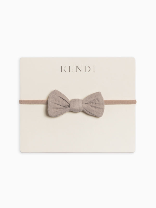 Classic Muslin Dainty Bow Baby : Accessories : Bows : Headbands Colored Organics Organic Muslin Baby Dainty Bow Hair Clip | Colored Organics®