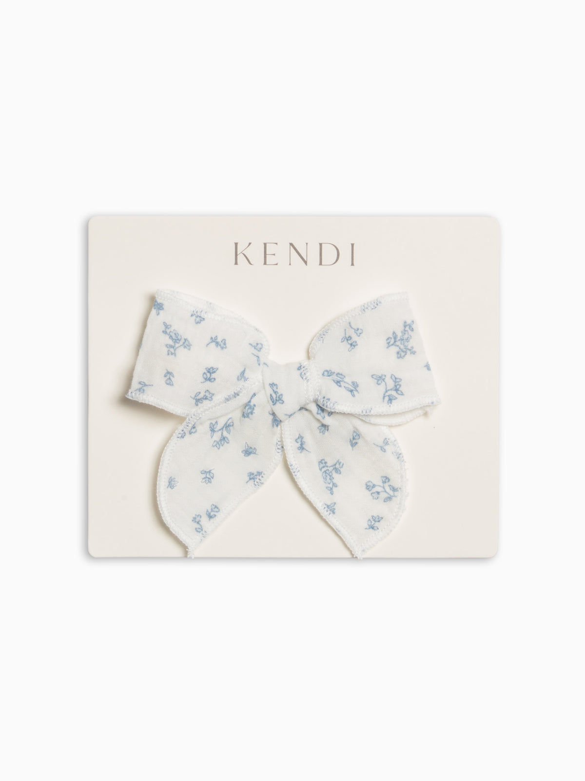 Muslin Bow Clip - Rosebay Floral / Coconut + Sea Baby-Kids : Accessories : Bows : Clips KENDI by Colored Organics Muslin Bow Clip - Rosebay Floral / | Colored Organics®