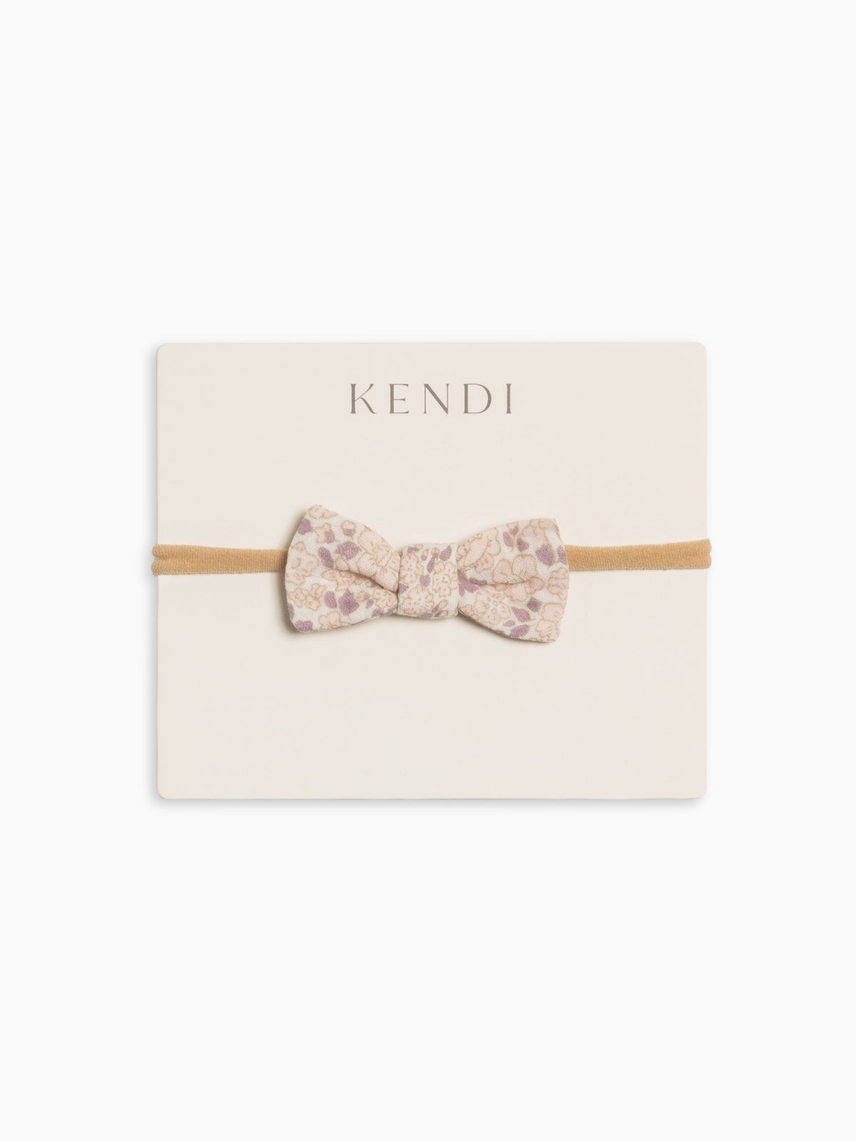 Muslin Dainty Bow - Vionna Floral / Shell + Fog Baby : Accessories : Bows : Headbands Kendi Muslin Dainty Bow - Vionna Floral / | Colored Organics®