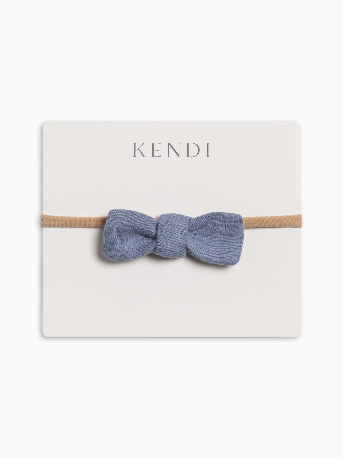 Pointelle Dainty Bow - Bluen