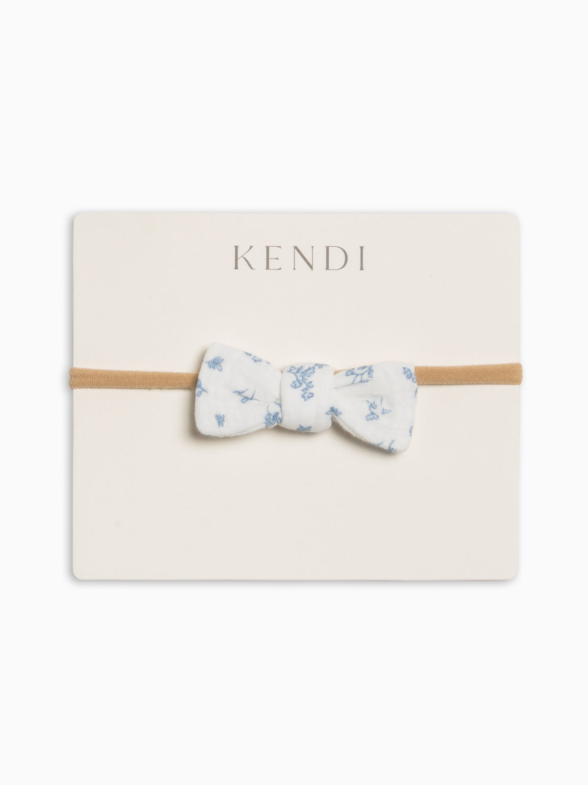 Muslin Dainty Bow - Rosebay Floral / Coconut + Sea Sale : Baby : Accessories : Bows : Headbands KENDI by Colored Organics Muslin Dainty Bow - Rosebay Floral / | Colored Organics®