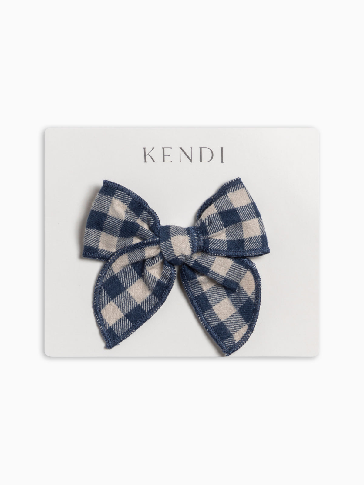 Flannel Bow Hair Clip - Swindon Plaid