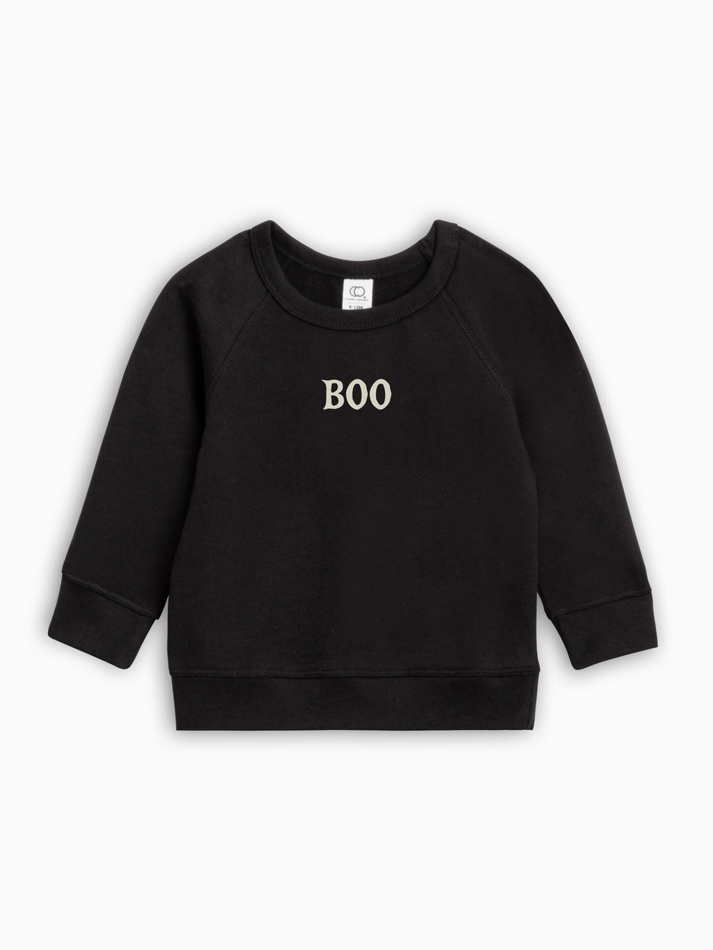 BOO Lightweight French Terry Pullover Baby-Kids : Tops : Pullovers : Long Sleeves Colored Organics Boo Lightweight French Terry Pullover | Colored Organics®