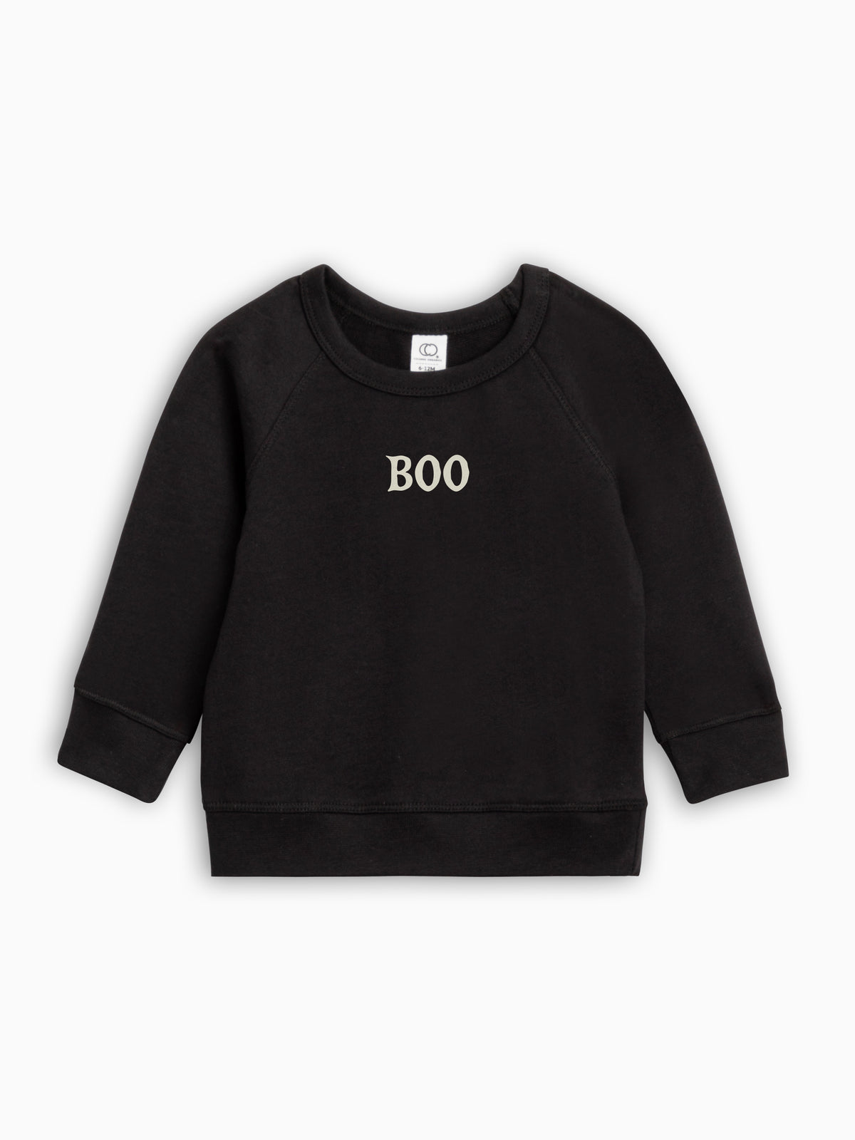 BOO Lightweight French Terry Pullover Baby-Kids : Tops : Pullovers : Long Sleeves Colored Organics Boo Lightweight French Terry Pullover | Colored Organics®