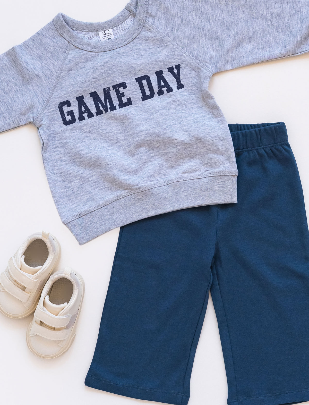 Game Day Lightweight French Terry Pullover Baby-Kids : Tops : Pullovers : Long Sleeves Colored Organics Game Day Lightweight French Terry | Colored Organics®