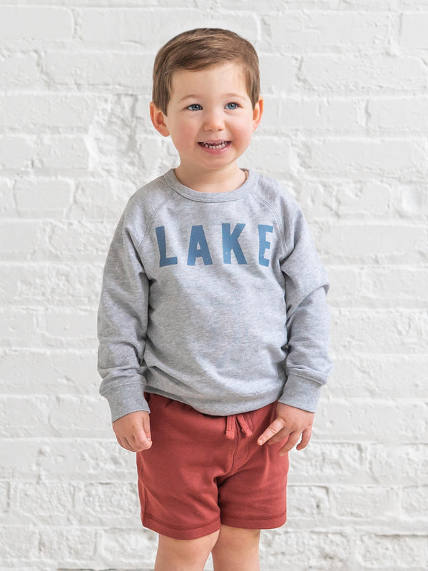 Lake Lightweight Pullover Baby-Kids : Tops : Pullovers : Long Sleeves Kendi Organic Cotton Baby and Kids Portland | Colored Organics®