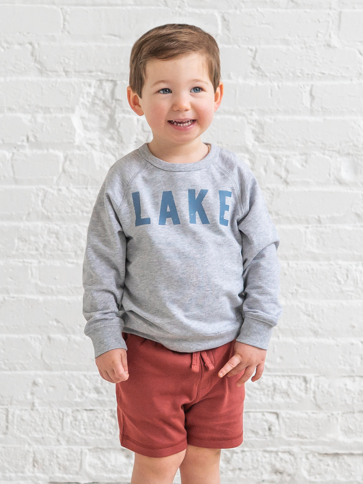 Lake Lightweight Pullover Baby-Kids : Tops : Pullovers : Long Sleeves Kendi Organic Cotton Baby and Kids Portland | Colored Organics®