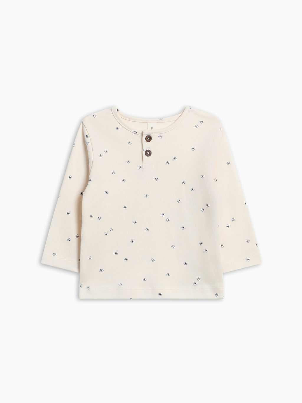Reef Long Sleeve Henley - Peak / Ivory