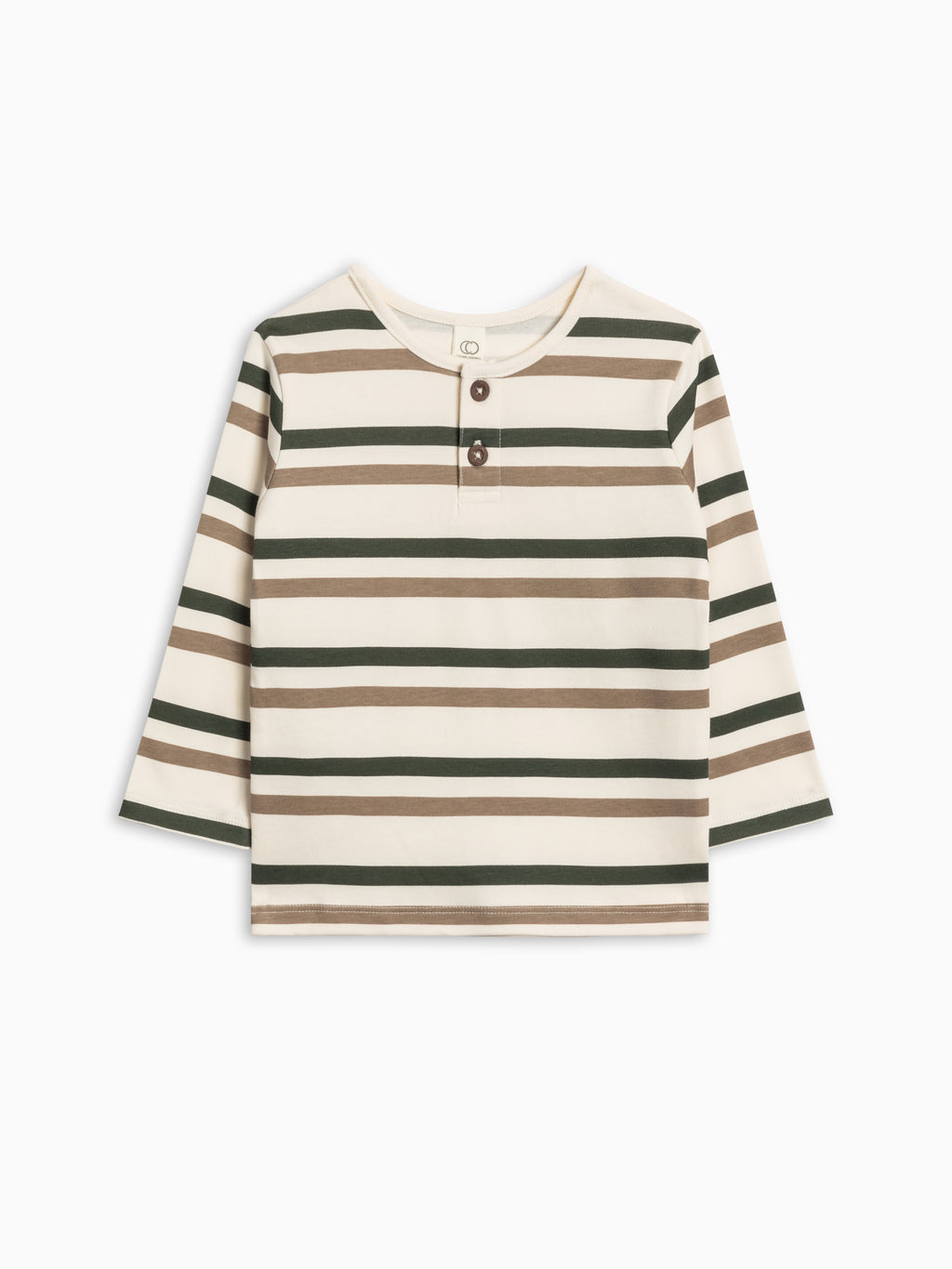 Reef Long Sleeve Henley Sale : Baby-Kids : Tops : Tees : Long Sleeves Colored Organics Reef Long Sleeve Henley for Baby | Colored Organics®