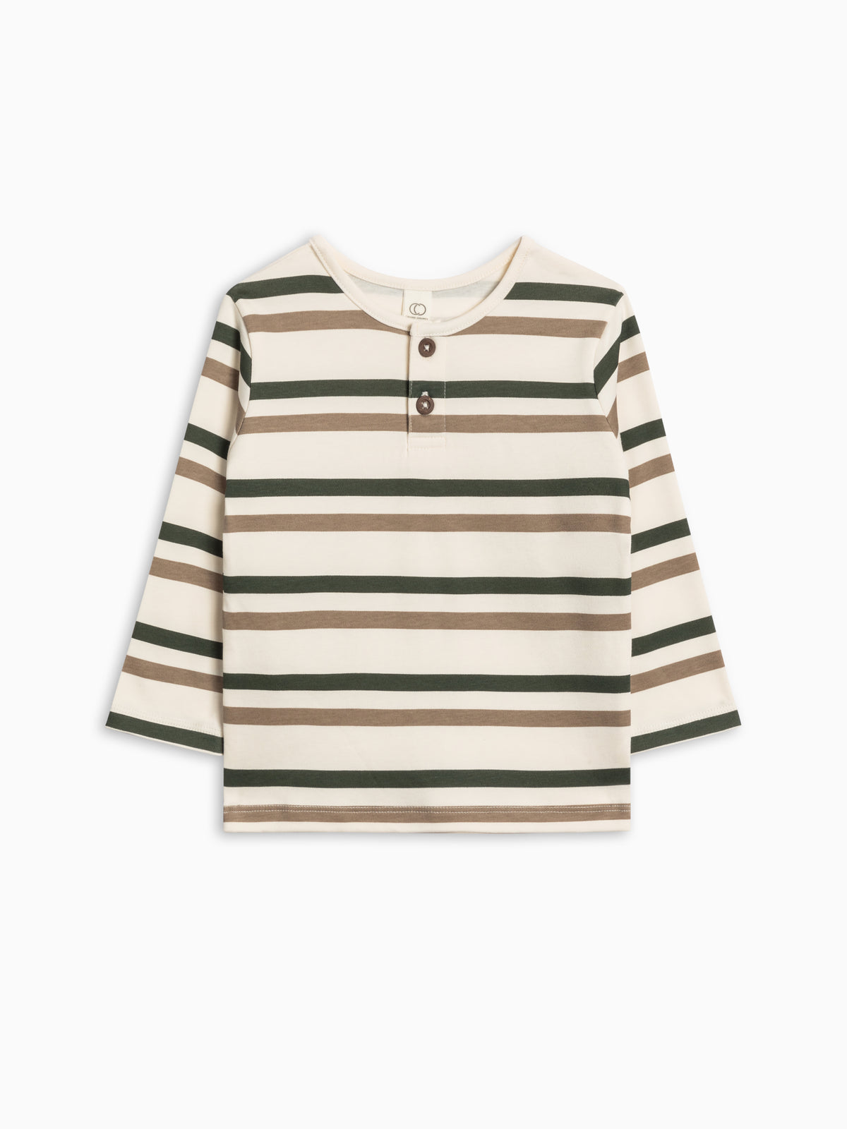Reef Long Sleeve Henley Sale : Baby-Kids : Tops : Tees : Long Sleeves Colored Organics Reef Long Sleeve Henley for Baby | Colored Organics®