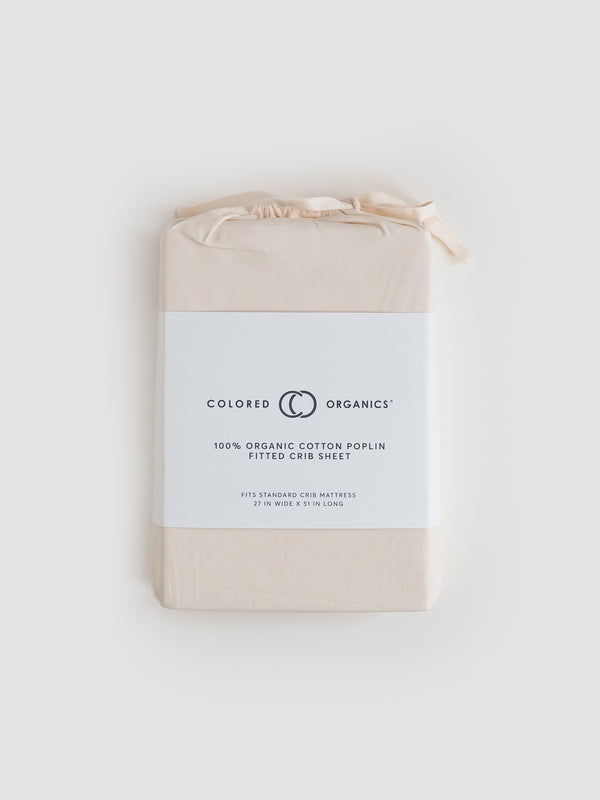 Poplin Fitted Crib Sheet Sale : Baby : Nursery : Bedding : Blankets KENDI by Colored Organics Organic Cotton Poplin Fitted Crib Sheet