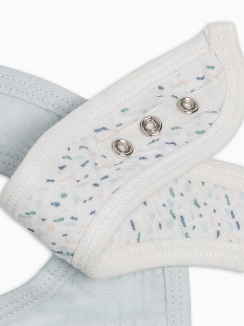 2-Pack Muslin Bibs - Pinehurst + Powder Baby : Gear : Bibs : Feeding KENDI by Colored Organics 2-Pack Muslin Bibs - Pinehurst + Powder | Colored Organics®