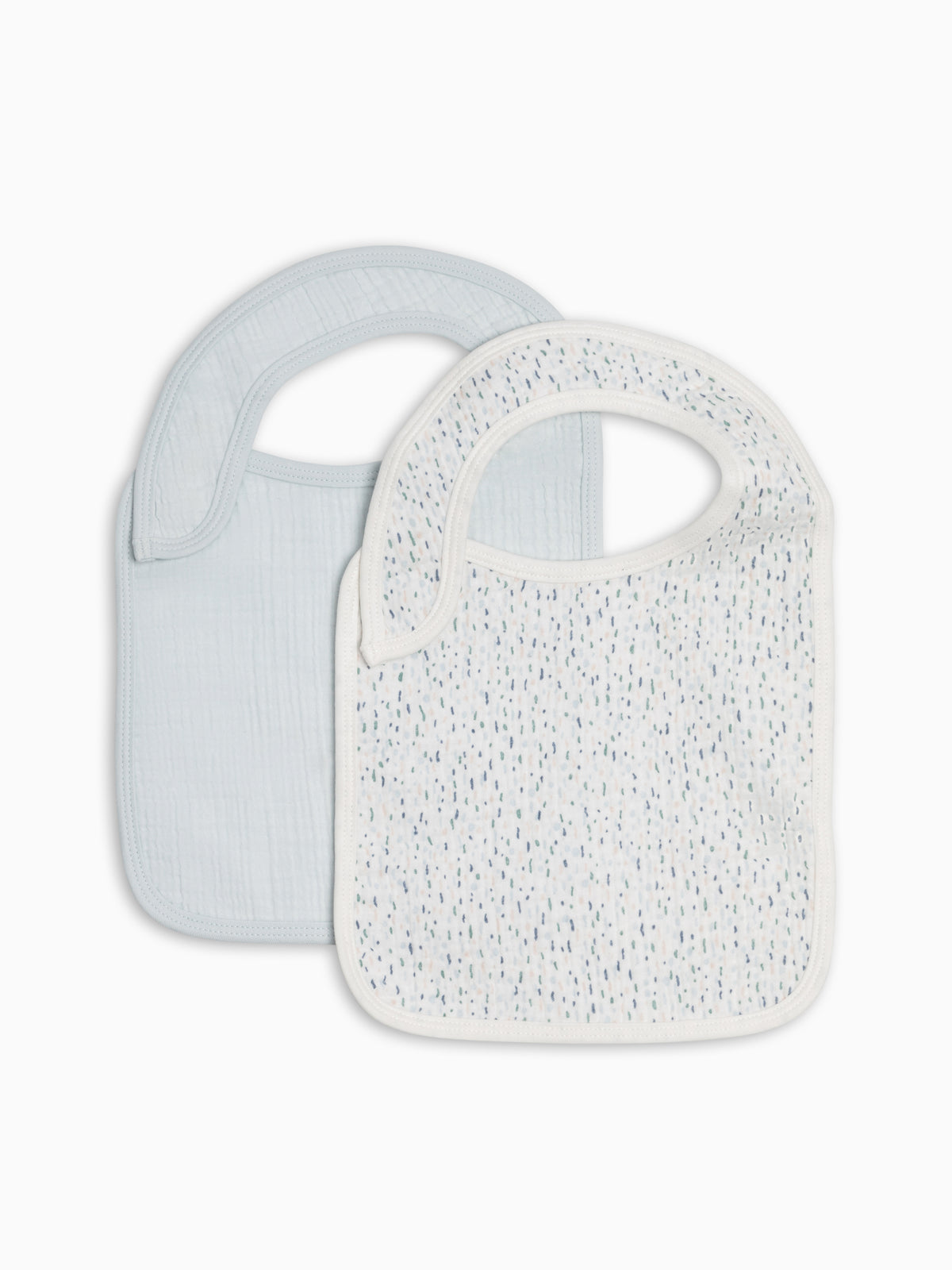 2-Pack Muslin Bibs - Pinehurst + Powder Sale : Baby : Gear : Bibs : Feeding KENDI by Colored Organics 2-Pack Muslin Bibs - Pinehurst + Powder | Colored Organics®