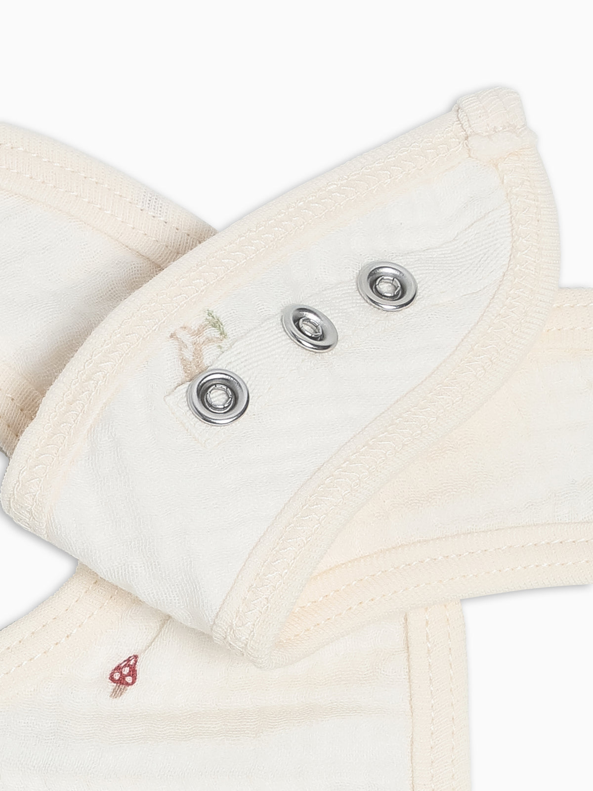2-Pack Muslin Bibs - Field Dog + Mushroom Baby : Gear : Bibs : Feeding KENDI by Colored Organics 2-Pack Muslin Bibs | Colored Organics®