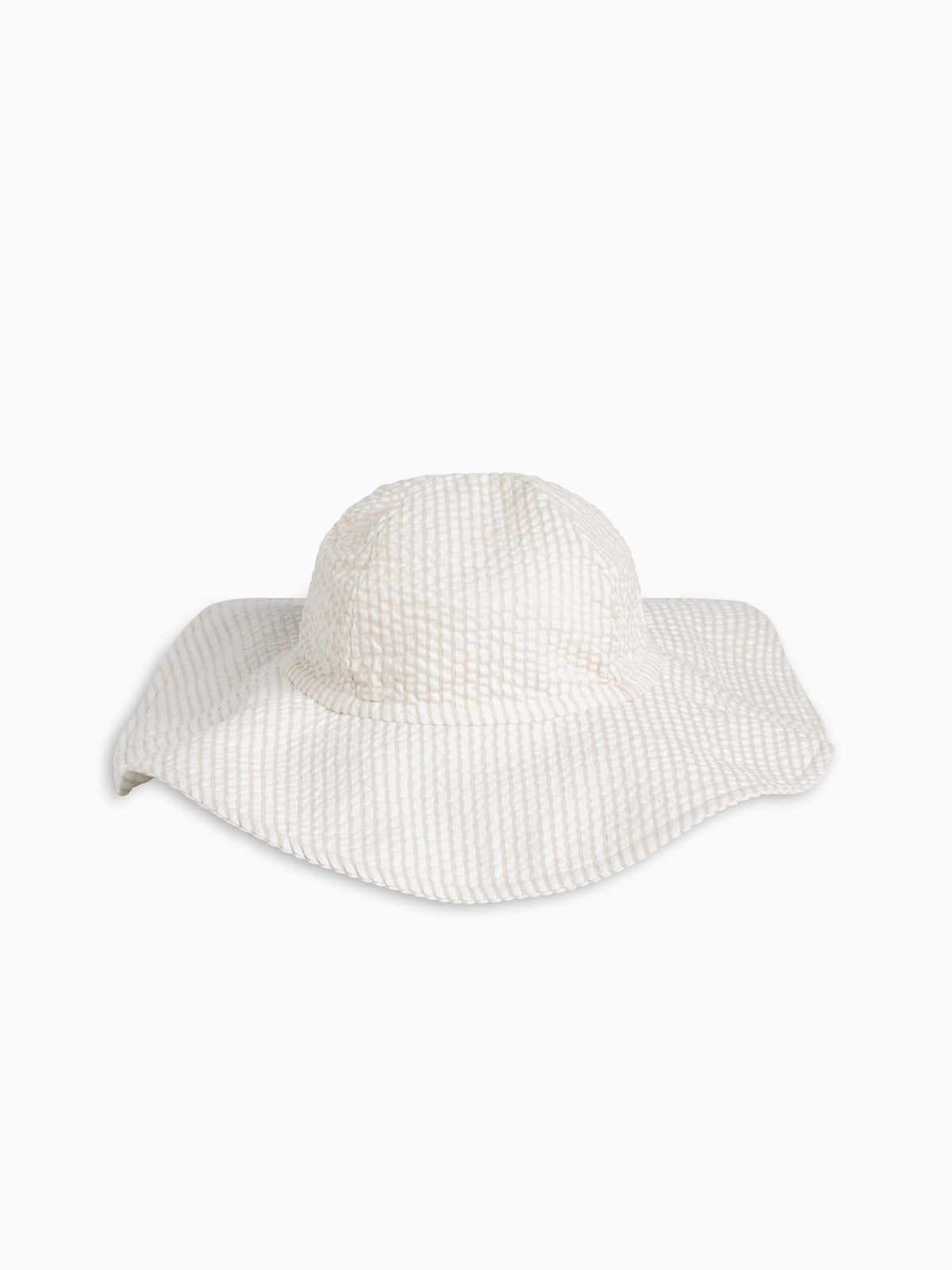Seersucker Sun Hat - Dune Stripe Baby-Kids : Accessories : Hats KENDI by Colored Organics Baby Seersucker Sun Hat - Dune Stripe | Colored Organics®