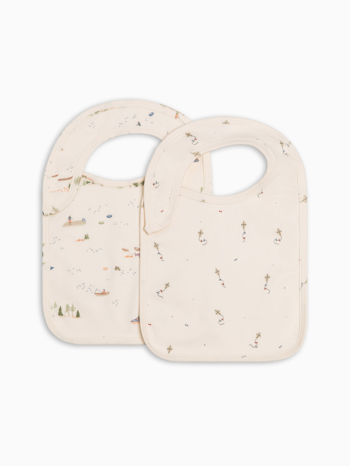 2-Pack Bibs - Kite + Lake Baby : Gear : Bibs : Feeding Kendi Baby PRE ORDER 2-Pack Bibs - Kite + Lake | Colored Organics®