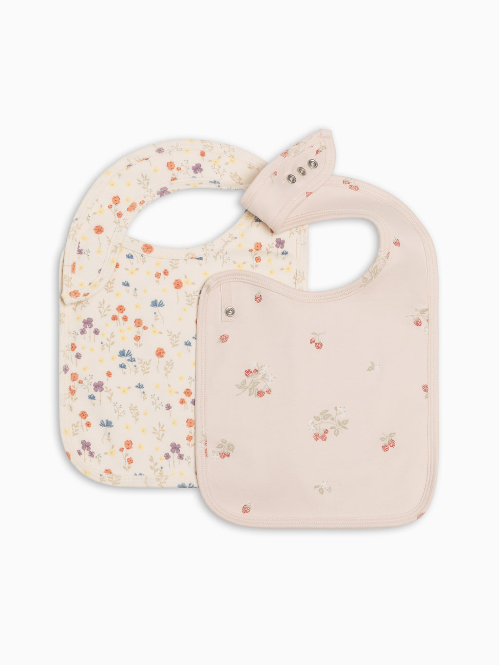 2-Pack Bibs - Margot Floral + Raspberries Sale : Baby : Gear : Bibs : Feeding Kendi PRE ORDER 2-Pack Bibs - Margot Floral + | Colored Organics®