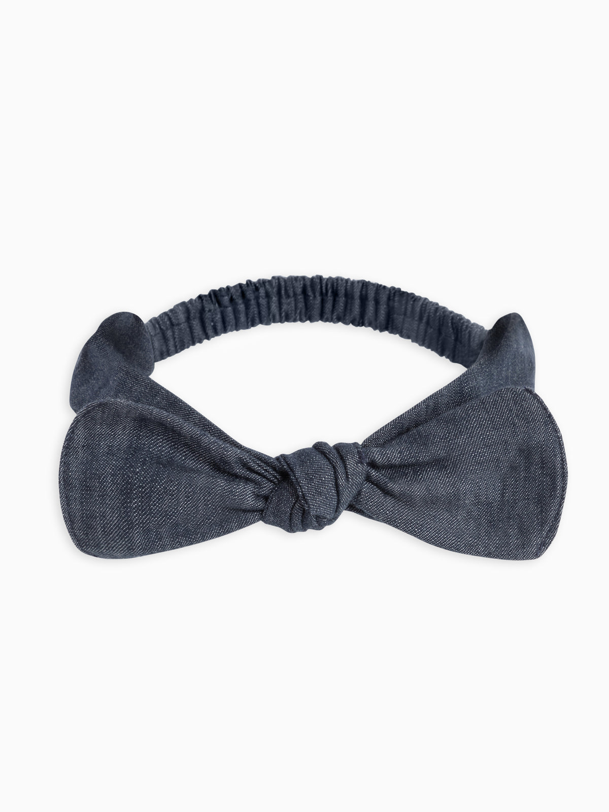 Chambray Bow Headband Sale : Baby : Accessories : Bows : Headbands KENDI by Colored Organics Organic Cotton Baby and Kids Chambray | Colored Organics®