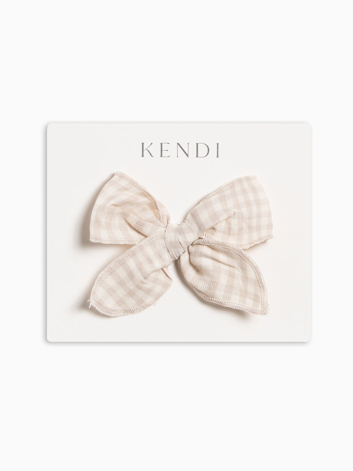 PRE ORDER Poplin Bow Clip - Gingham Baby-Kids : Accessories : Bows : Clips KENDI by Colored Organics Poplin Bow Clip for Babies and Kids | Colored Organics®