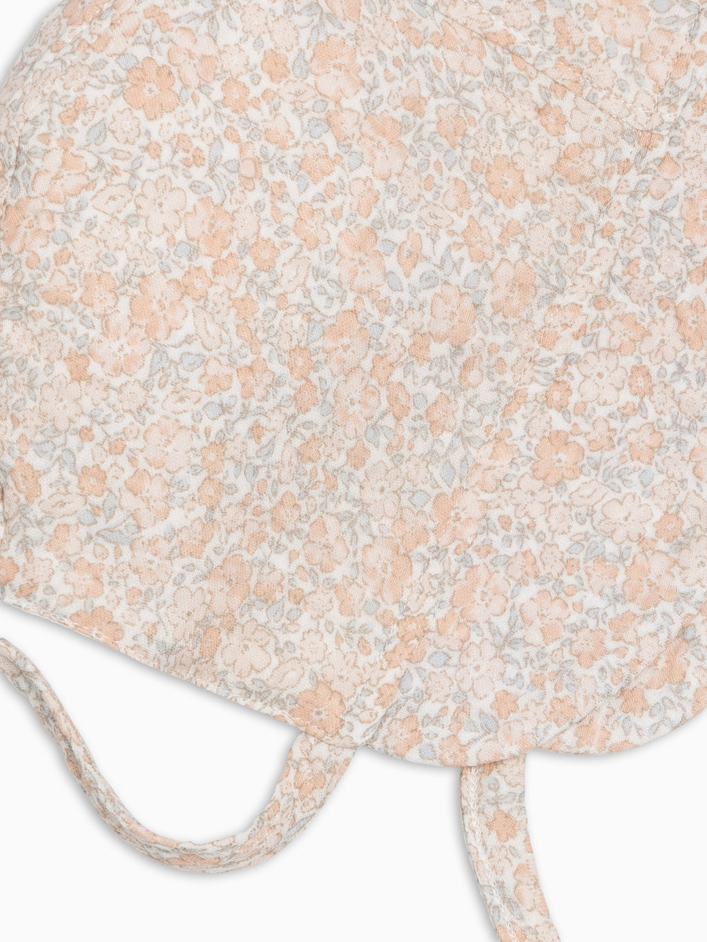 Muslin Bonnet - Belmont Floral / Shell + Powder Baby : Accessories : Hats KENDI by Colored Organics Muslin Bonnet - Belmont Floral / Shell | Colored Organics®