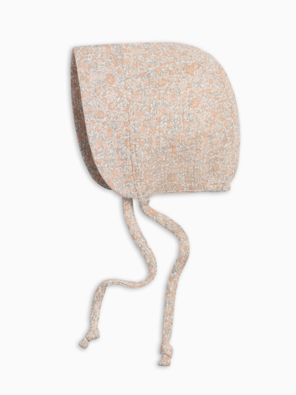 Muslin Bonnet - Belmont Floral / Shell + Powder Baby : Accessories : Hats KENDI by Colored Organics Muslin Bonnet - Belmont Floral / Shell | Colored Organics®