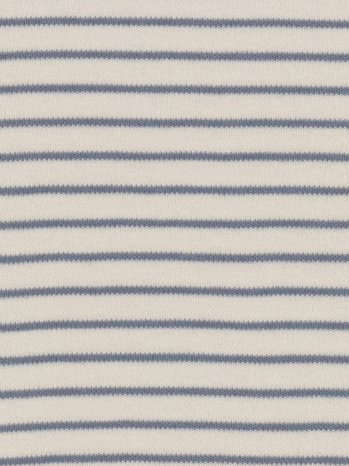 Afton Bodysuit - Bay Stripe / Ivory + Sea Baby : One Pieces : Bodysuits : Short Sleeves KENDI by Colored Organics Afton Bodysuit - Bay Stripe / Ivory + | Colored Organics®