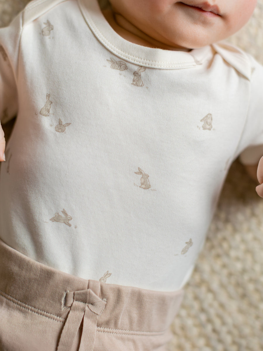 Afton Bodysuit - Bunny / Oat + Clay KENDI by Colored Organics Afton Bodysuit - Bunny / Oat + Clay | Colored Organics®