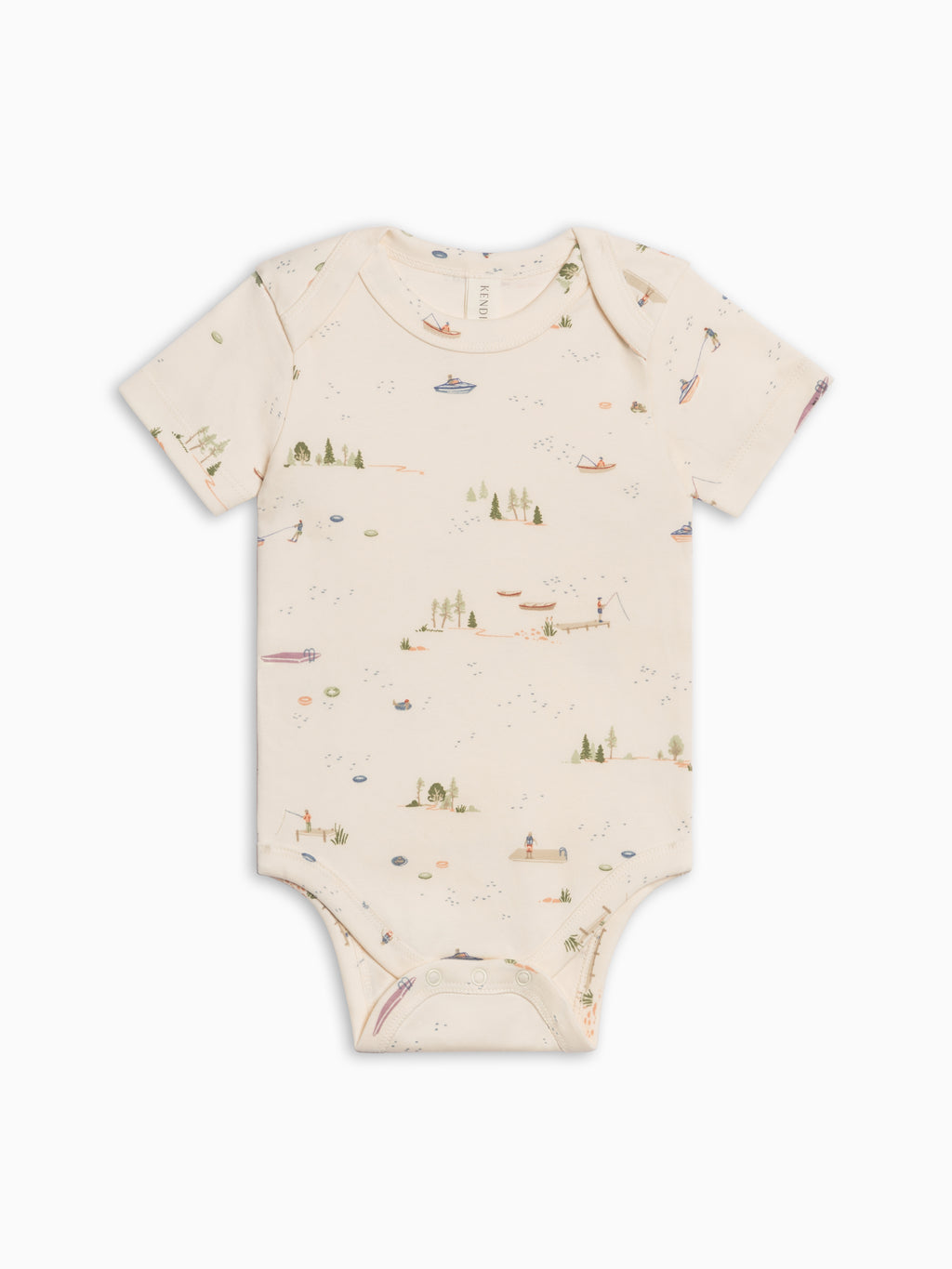 Afton Bodysuit - Lake / Barn + Mint Sale : Baby : One Pieces : Bodysuits : Short Sleeves Kendi PRE ORDER Afton Bodysuit - Lake / Barn | Colored Organics®