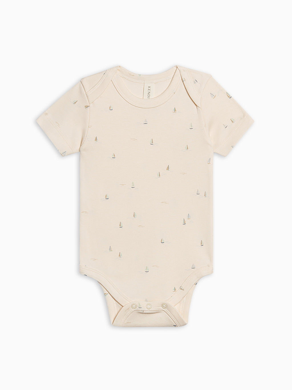 Afton Bodysuit - Marina / Sea + Dune Baby : One Pieces : Bodysuits : Short Sleeves KENDI by Colored Organics Afton Bodysuit - Marina / Sea + Dune | Colored Organics®