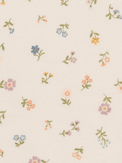 Afton Bodysuit - Petaline Floral / Fog + Fern Baby : One Pieces : Bodysuits : Short Sleeves Kendi Afton Bodysuit - Petaline Floral / Fog | Colored Organics®