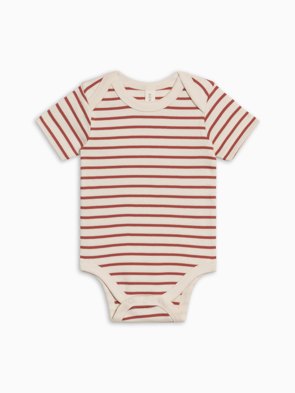 Afton Bodysuit - Ron Stripe / Barn Baby : One Pieces : Bodysuits : Short Sleeves Kendi PRE ORDER Afton Bodysuit - Ron Stripe / | Colored Organics®