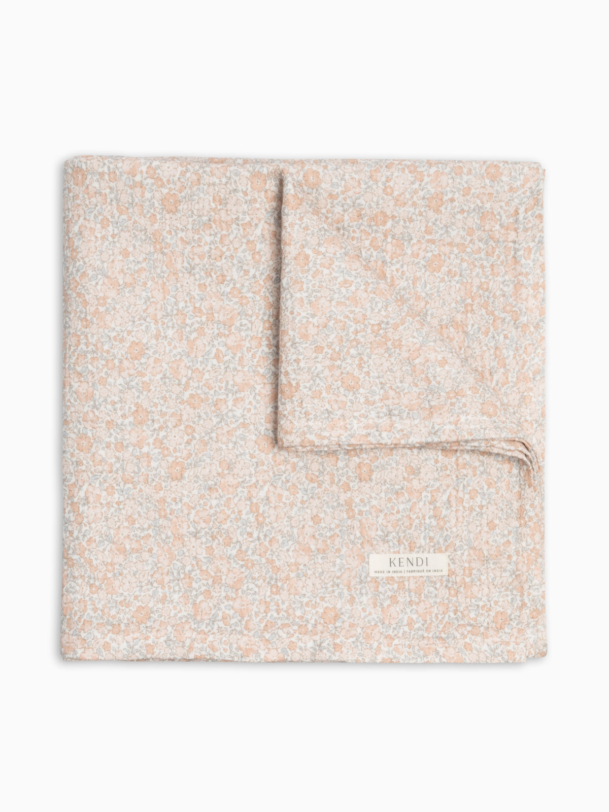 Muslin Swaddle Blanket - Belmont Floral / Shell + Powder Baby : Accessories : Swaddle Blankets : Nursery : Blankets KENDI by Colored Organics Muslin Swaddle Blanket - Belmont Floral | Colored Organics®
