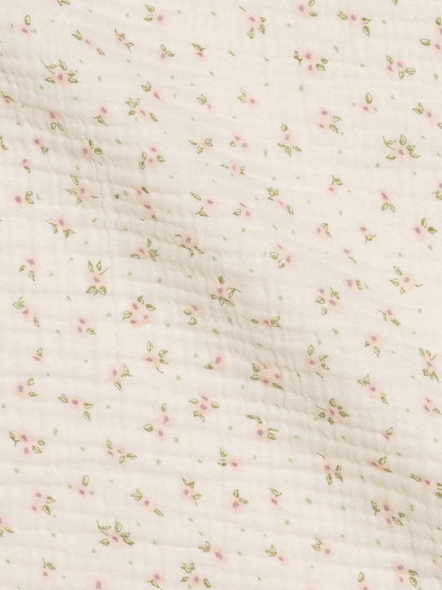 Muslin Swaddle Blanket - Camellia Floral / Shell + Fern Baby : Accessories : Swaddle Blankets : Nursery : Blankets Kendi Muslin Swaddle Blanket - Camellia | Colored Organics®
