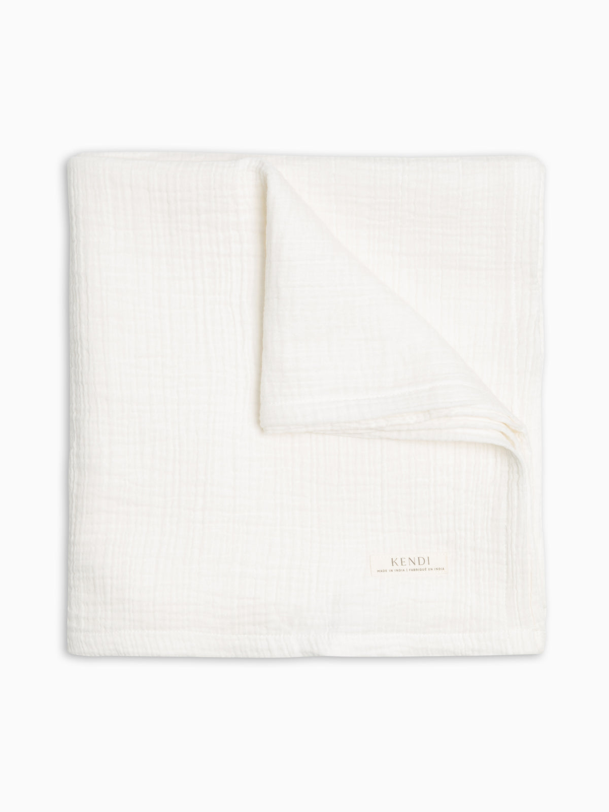 Muslin Swaddle Blanket - Coconut Baby : Accessories : Swaddle Blankets : Nursery : Blankets KENDI by Colored Organics Baby Muslin Swaddle Blanket - Coconut | Colored Organics®