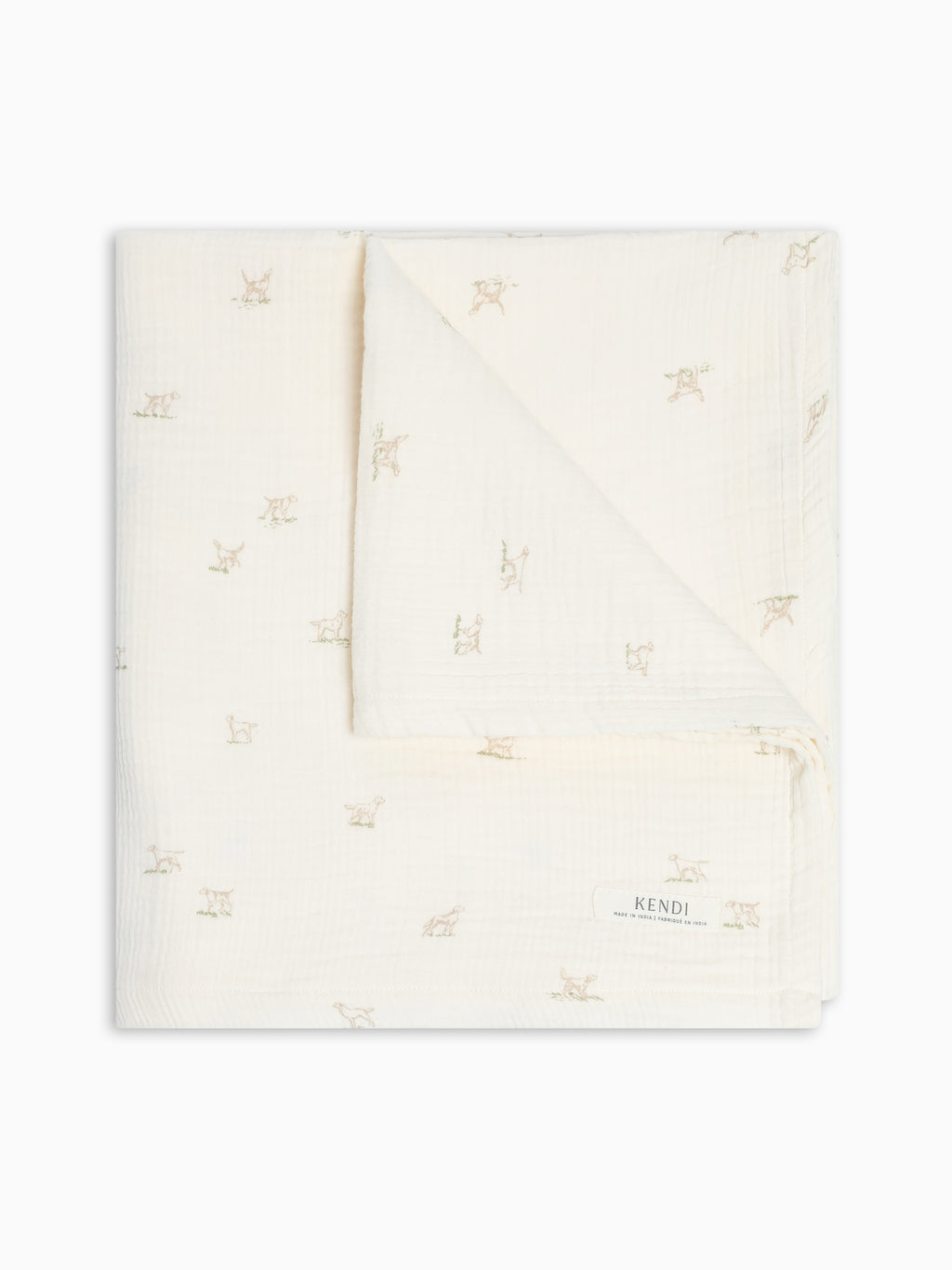 Muslin Swaddle Blanket - Field Dog Baby : Accessories : Swaddle Blankets : Nursery : Blankets KENDI by Colored Organics Muslin Swaddle Blanket | Colored Organics®