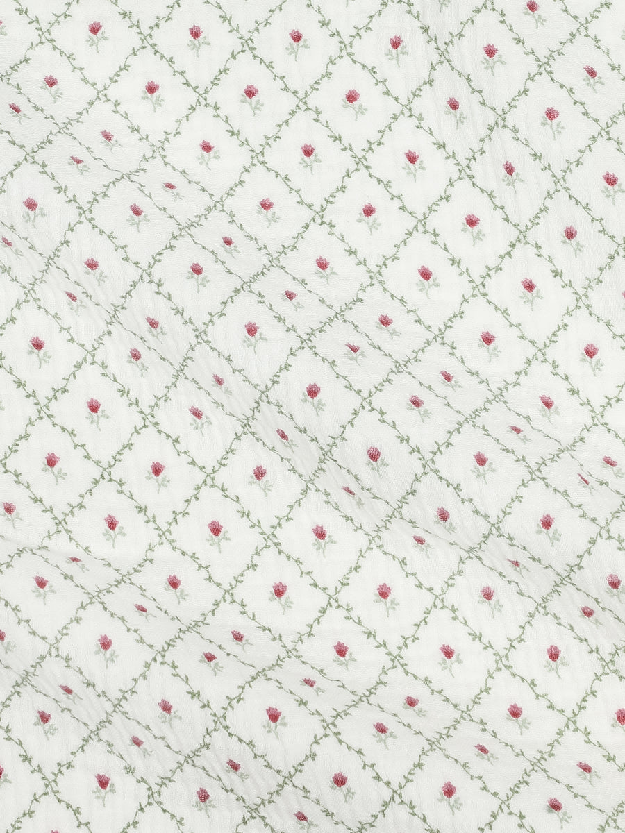 Muslin Swaddle Blanket - Hedge Floral