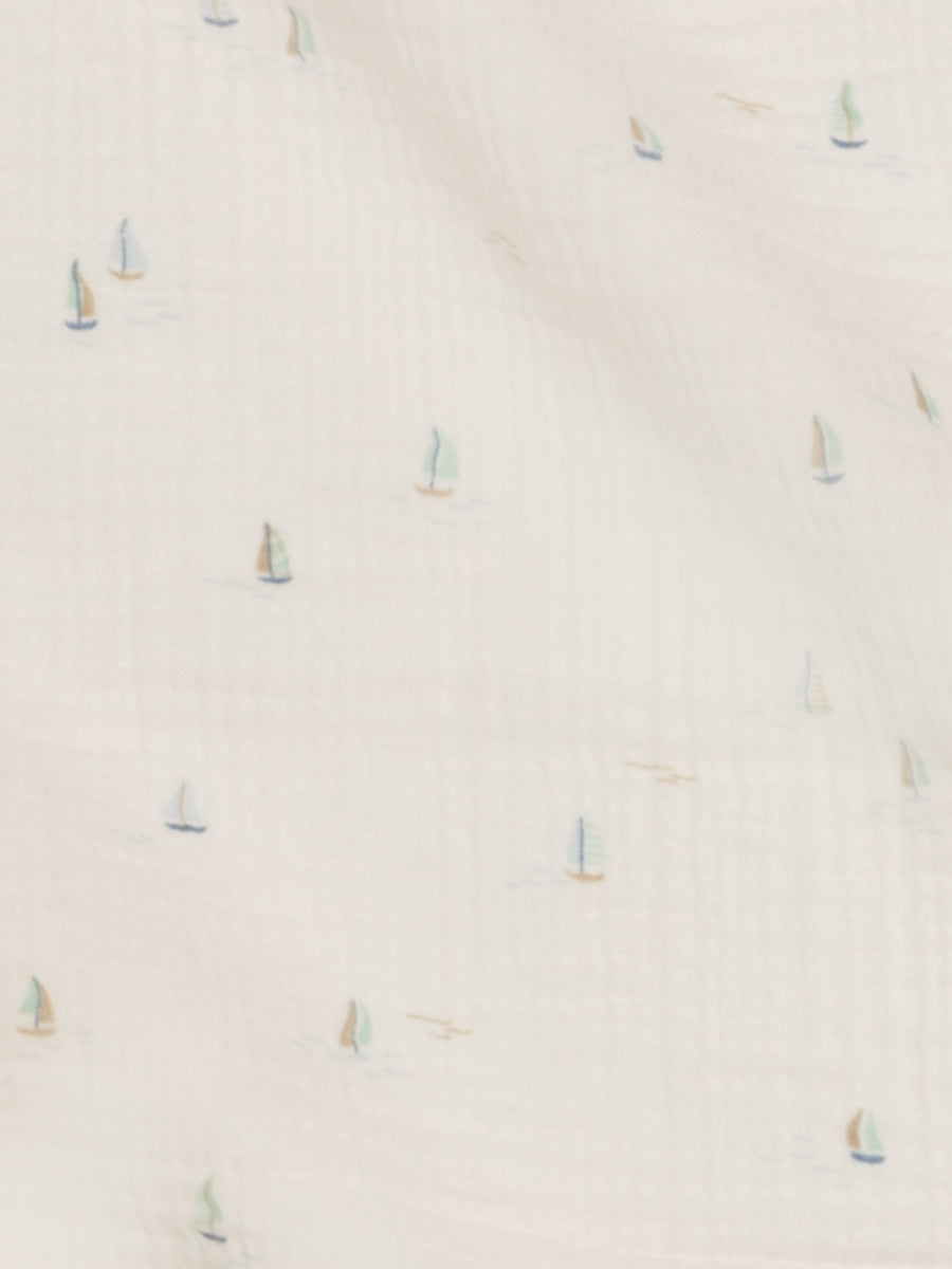 Muslin Swaddle Blanket - Marina / Sea + Dune Baby : Accessories : Swaddle Blankets : Nursery : Blankets KENDI by Colored Organics Muslin Swaddle Blanket - Marina / Sea + | Colored Organics®