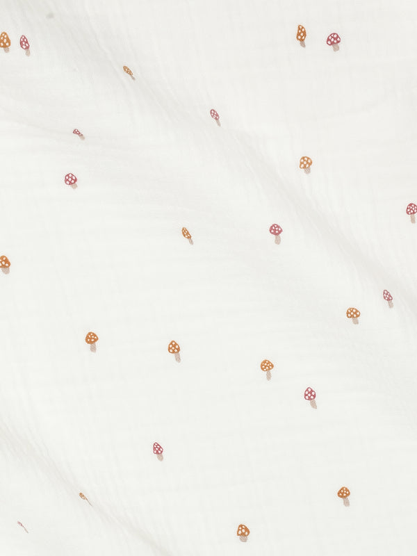 Muslin Swaddle Blanket - Mushroom Baby : Accessories : Swaddle Blankets : Nursery : Blankets KENDI by Colored Organics Muslin Swaddle Blanket | Colored Organics®