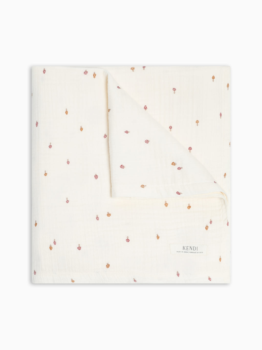 Muslin Swaddle Blanket - Mushroom Baby : Accessories : Swaddle Blankets : Nursery : Blankets KENDI by Colored Organics Muslin Swaddle Blanket | Colored Organics®