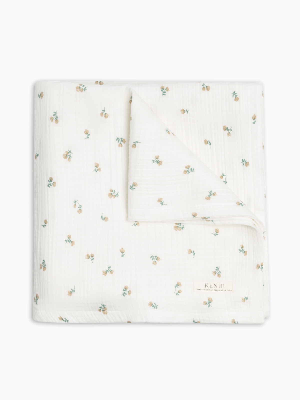 Muslin Swaddle Blanket - Palmer Floral / Dune + Laguna Baby : Accessories : Swaddle Blankets : Nursery : Blankets KENDI by Colored Organics Muslin Swaddle Blanket - Palmer Floral | Colored Organics®