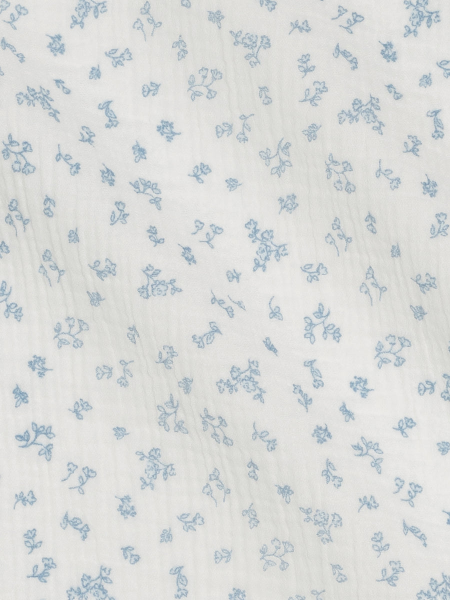 Muslin Swaddle Blanket - Rosebay Floral / Coconut + Sea Baby : Accessories : Swaddle Blankets : Nursery : Blankets KENDI by Colored Organics Muslin Swaddle Blanket - Rosebay Floral | Colored Organics®