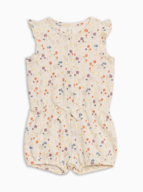 Amelia Romper - Margot Floral / Barn + Sea Sale : Baby : One Pieces : Rompers : Short Sleeves Kendi PRE ORDER Amelia Romper - Margot Floral | Colored Organics®