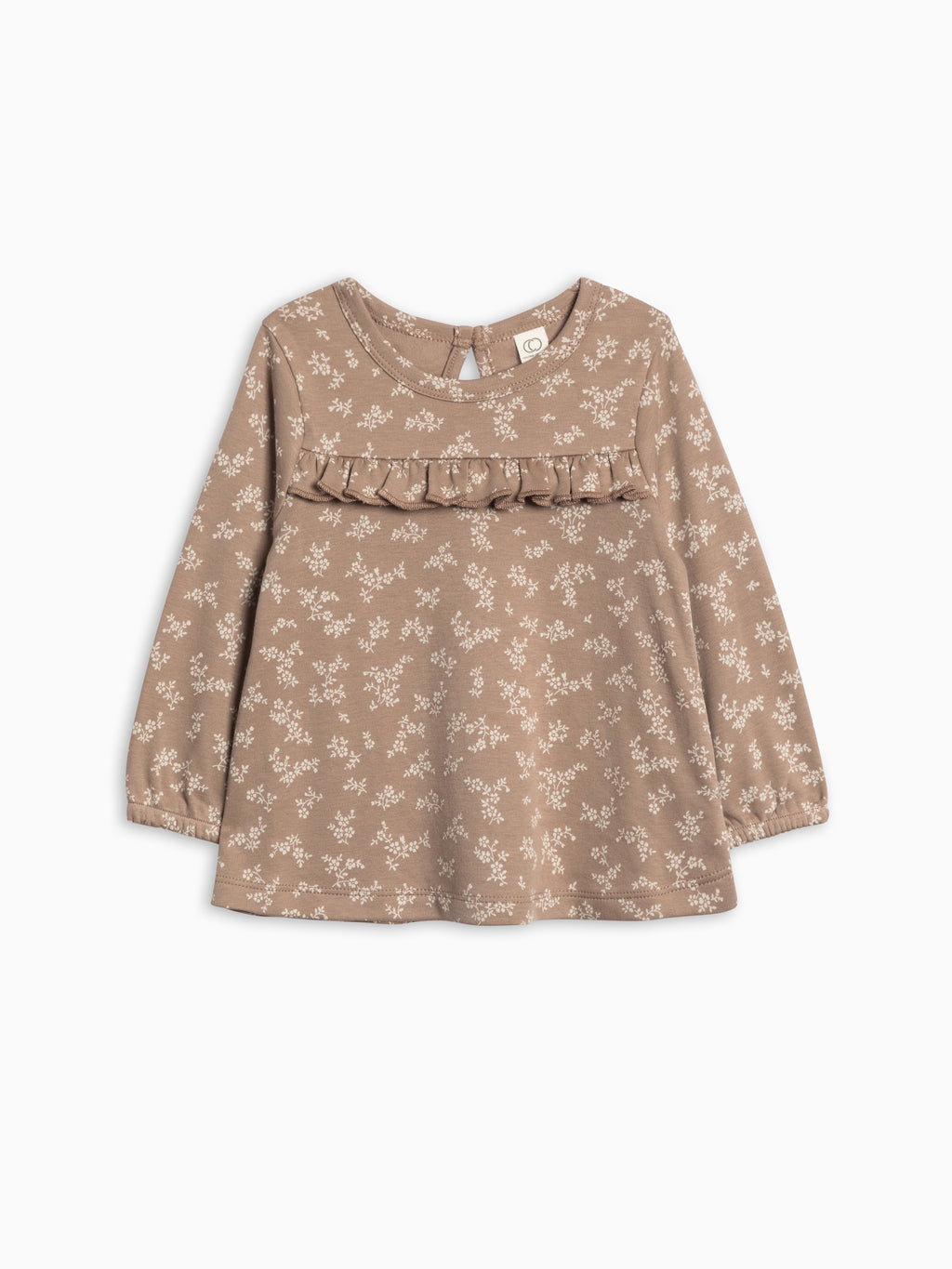 Sorren Ruffle Long Sleeve Top Sale : Baby-Kids : Tops : Shirts : Long Sleeves Colored Organics Sorren Ruffle Long Sleeve Top for Baby | Colored Organics®
