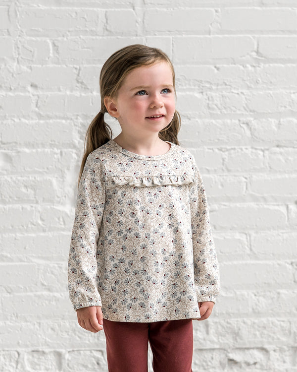 Sorren Ruffle Long Sleeve Top Sale : Baby-Kids : Tops : Shirts : Long Sleeves Colored Organics Sorren Ruffle Long Sleeve Top for Baby | Colored Organics®